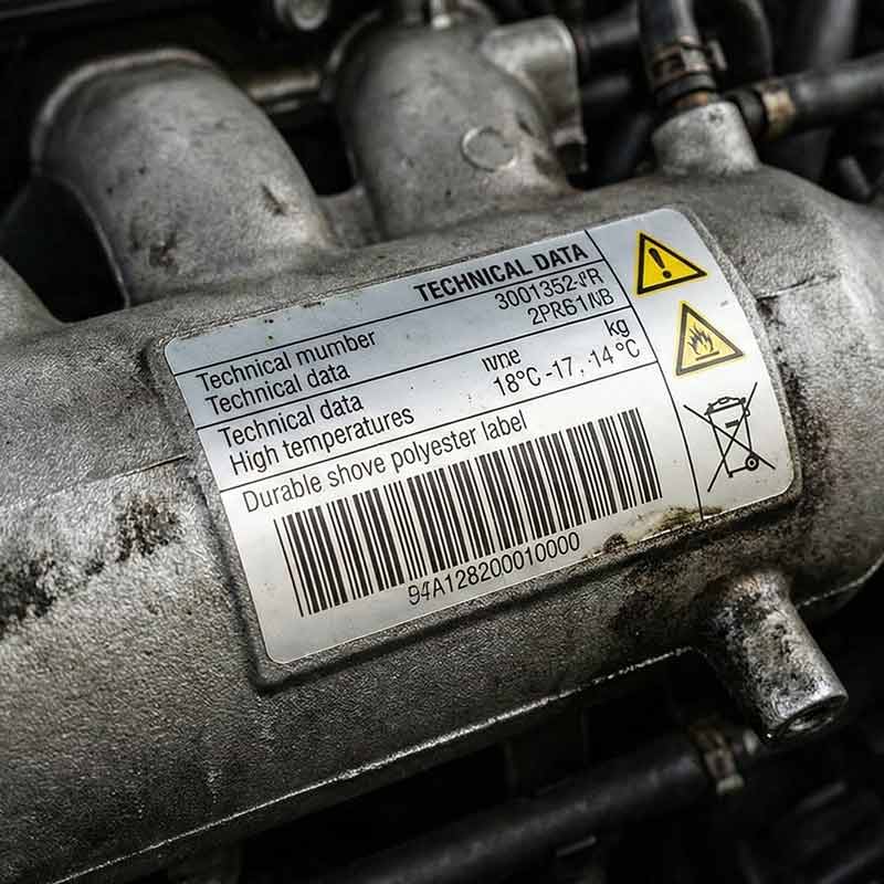 etichette resistenti alle alte temperature