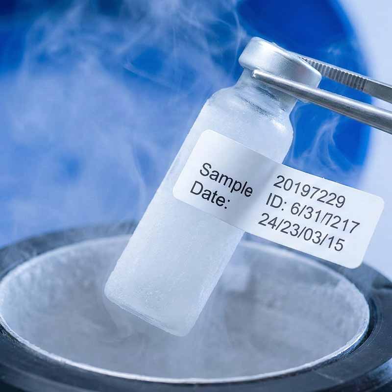 etichette resistenti alle basse temperature