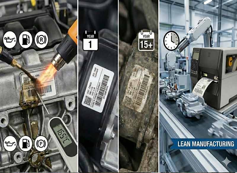 produzione etichette per il settore della produzione industriale